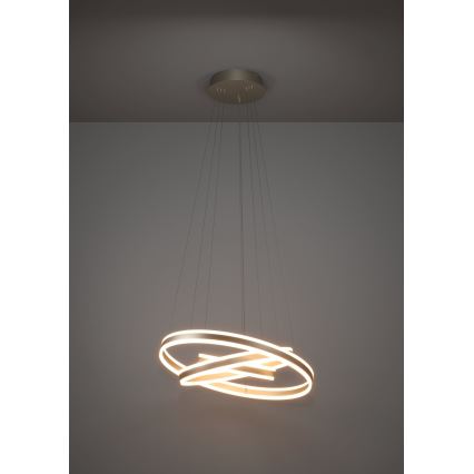 Eglo - LED ljusreglerad ljuskrona på textilsladd LED/78W/230V + LED/70W + LED/34W