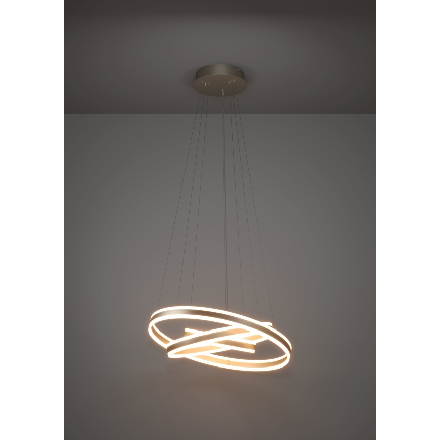 Eglo - LED ljusreglerad ljuskrona på textilsladd LED/78W/230V + LED/70W + LED/34W