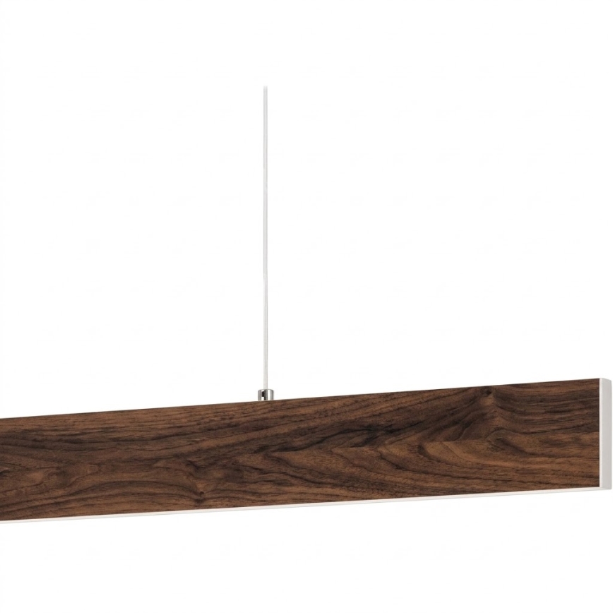 Eglo - LED-pendel på vajer LED/17W/230V + LED/4,2W valnöt