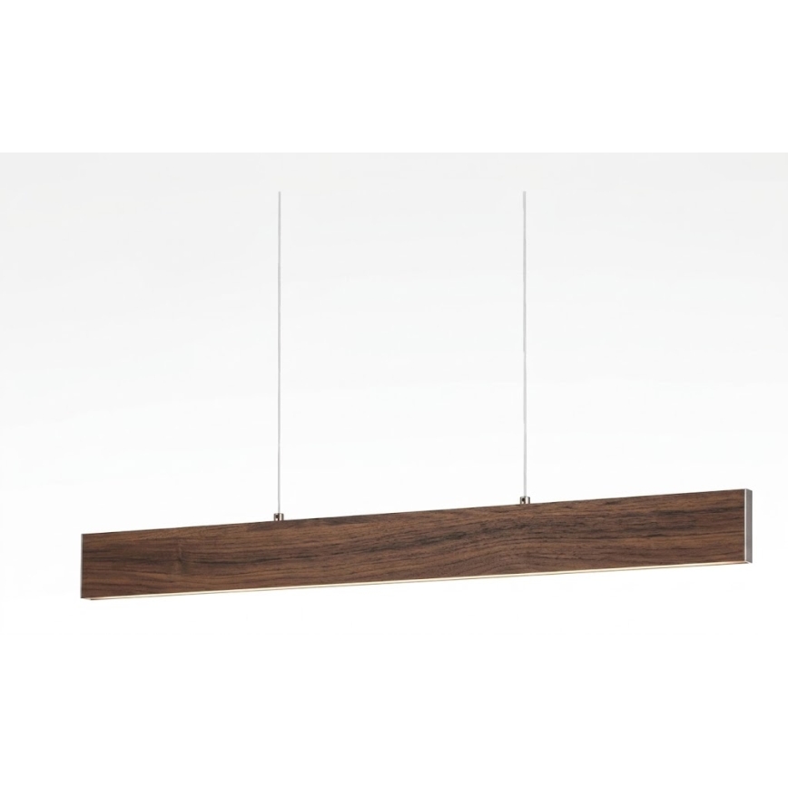 Eglo - LED-pendel på vajer LED/17W/230V + LED/4,2W valnöt