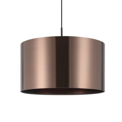 Eglo - Ljuskrona med textilsladd 1xE27/60W/230V koppar