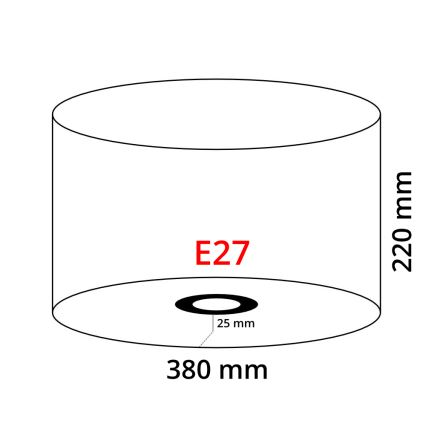 Eglo 39366 - Lampskärm NADINA 1 E27 diameter 38 cm grön