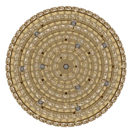 Eglo - Takbelysning 11xE14/40W/230V guld