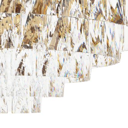 Eglo - Kristal Takbelysning 16xE14/40W/230V guld