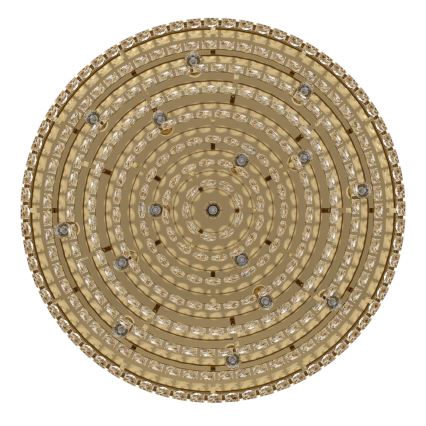 Eglo - Kristal Takbelysning 16xE14/40W/230V guld