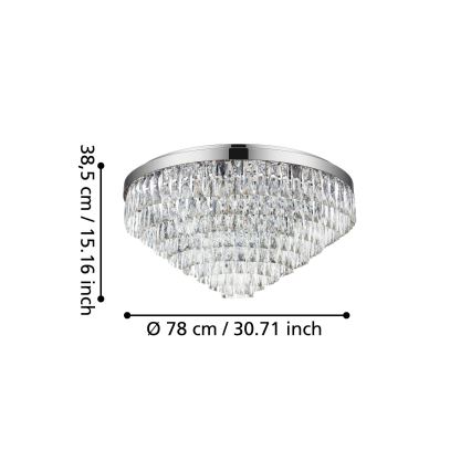 Eglo - Takbelysning 16xE14/40W/230V