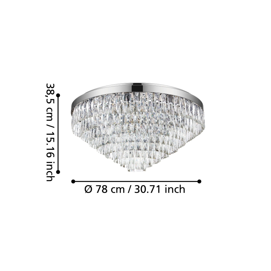 Eglo - Takbelysning 16xE14/40W/230V