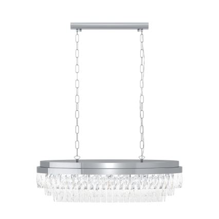 Eglo - Ljuskrona med kedja 10xE14/40W/230V glänsande krom