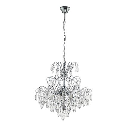 Eglo - Kristal ljuskrona med kedja 5xE14/25W/230V