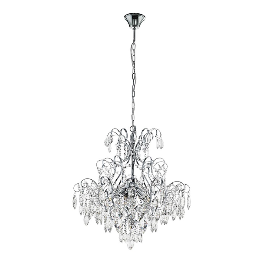 Eglo - Kristal ljuskrona med kedja 5xE14/25W/230V