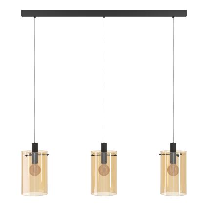 Eglo - Ljuskrona med snöre 3xE27/40W/230V