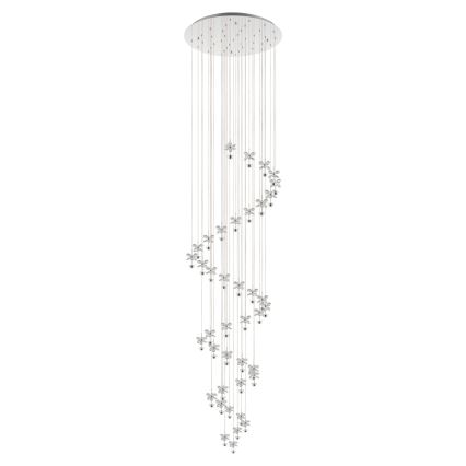 Eglo - LED Kristal dimbar ljuskrona med snöre 40xLED/1,8W/230V