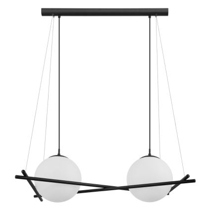Eglo 39592 - Pendellampa SALVEZINAS på vajer, 2xE27/25W/230V