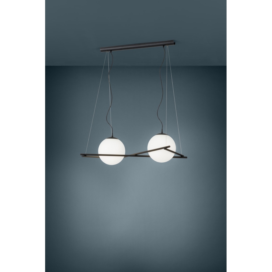 Eglo 39592 - Pendellampa SALVEZINAS på vajer, 2xE27/25W/230V