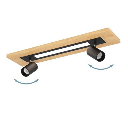 Eglo - LED Spotbelysning LED/12W/230V + 2xGU10/4,5W