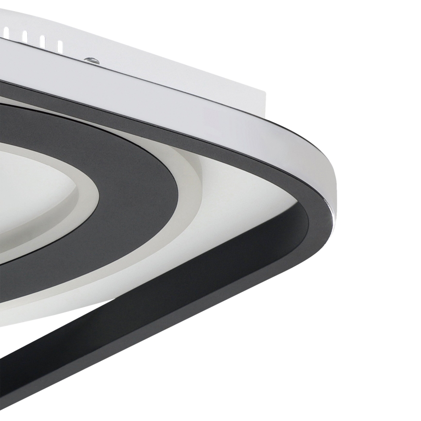 Eglo - LED Dimbar taklampa LED/21,5W/230V + LED/10,5W + LED/3W 3000-6500K svart + fjärrkontroll