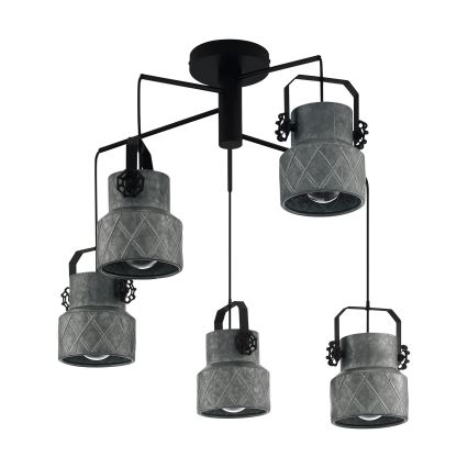 Eglo 39856 - Plafondlampa HILCOTT 5xE27/40W/230V