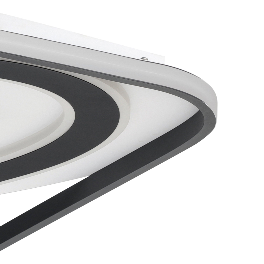 Eglo - LED Dimbar taklampa LED/28W/230V+LED/13W+ LED/2,8W 3000-6500K svart + fjärrkontroll