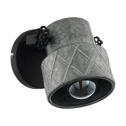 Eglo 39868 - Vägglampa HILCOTT 1xE27/40W/230V