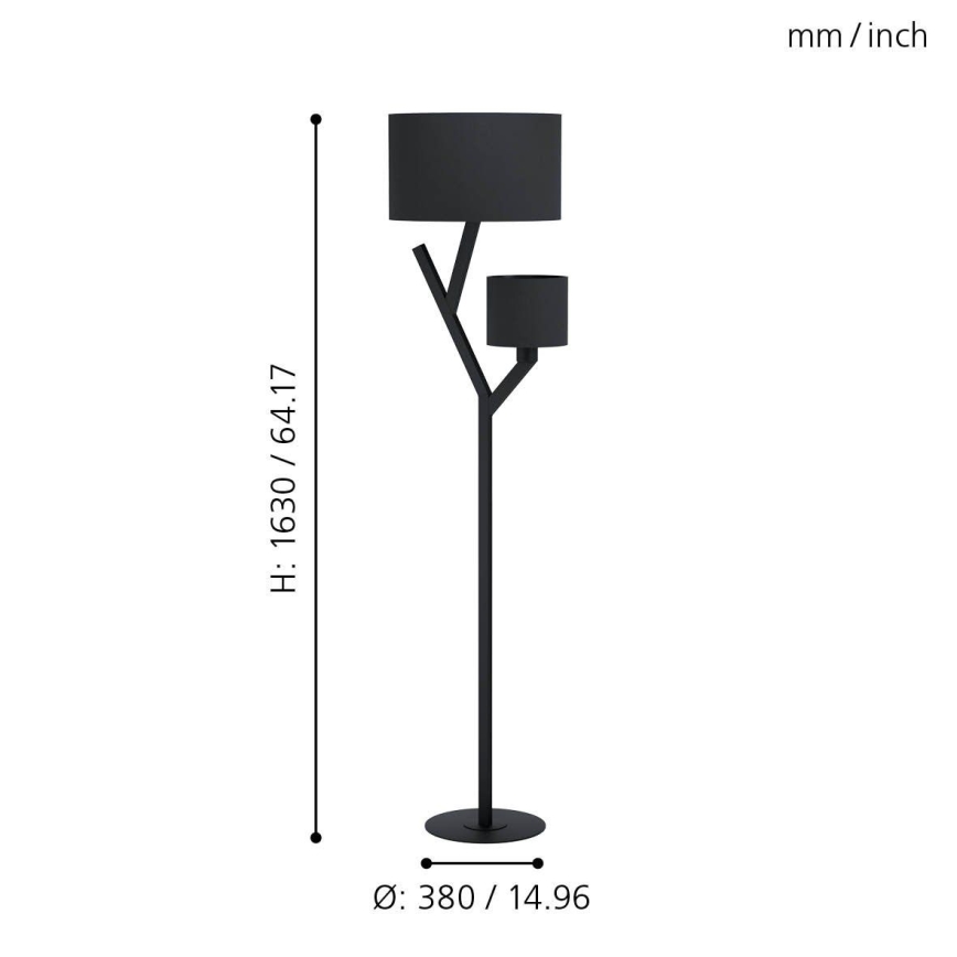 Eglo - golvbelysning 2xE27/40W/230V