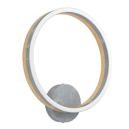 Eglo - LED väggbelysning LED/12W/230V 3000K grå/ek