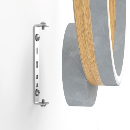 Eglo - LED väggbelysning LED/12W/230V 3000K grå/ek