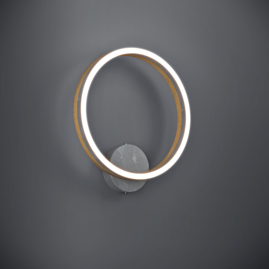 Eglo - LED väggbelysning LED/12W/230V 3000K grå/ek