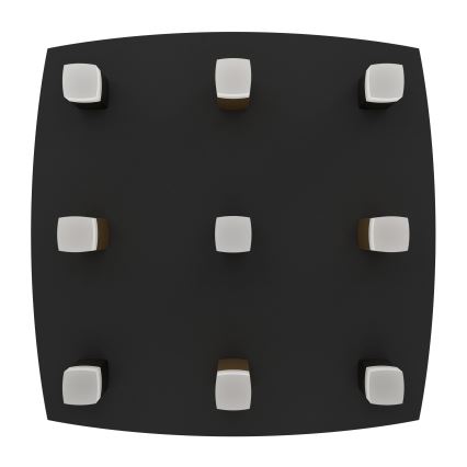 Eglo - LED Dimbar taklampa 9xLED/3,1W/230V 3000K antracit/guld