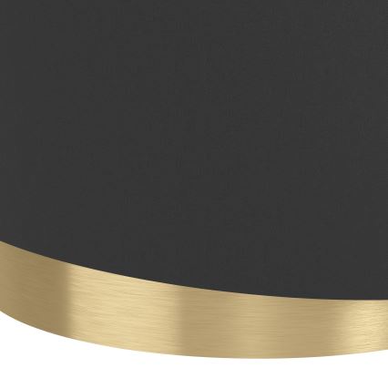 Eglo - Ljuskrona med textilsladd 1xE27/40W/230V svart/guld