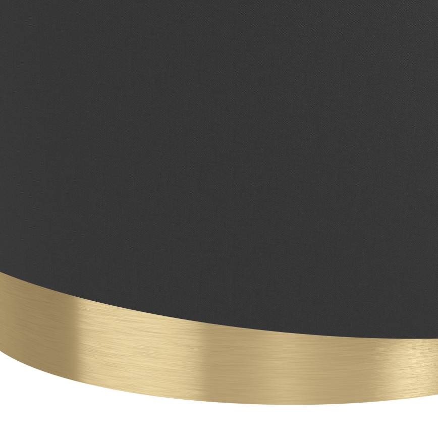 Eglo - Ljuskrona med textilsladd 1xE27/40W/230V svart/guld