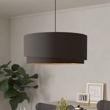 Eglo 39931 - Pendellampa med kabel MANDERLINE 1xE27/40W/230V brun/guld