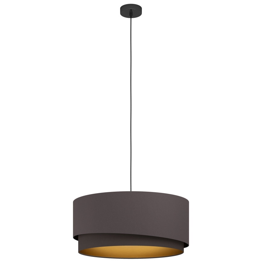 Eglo 39931 - Pendellampa med kabel MANDERLINE 1xE27/40W/230V brun/guld