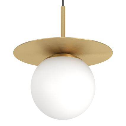 Eglo - Ljuskrona med textilsladd 1xE27/40W/230V guld