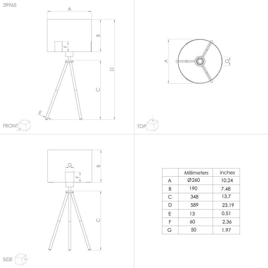Eglo - Bordslampa 1xE27/40W/230V svart/guld