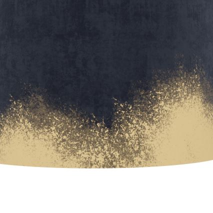 Eglo - Ljuskrona med textilsladd 1xE27/40W/230V diameter 38 cm blå/guld