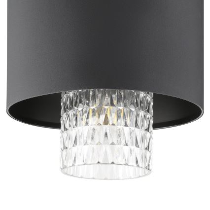 Eglo - Ljuskrona med textilsladd 3xE27/40W/230V svart