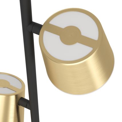 Eglo - LED golvlampa 3xGU10/4,6W/230V 3000K guld