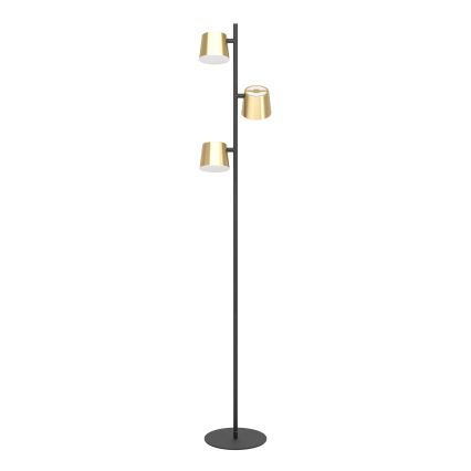 Eglo - LED golvlampa 3xGU10/4,6W/230V 3000K guld