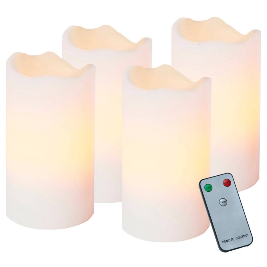 Eglo - Set med 4 LED-juldekorationer 1x LED/0,18 W/2x CR2032 + fjärrkontroll
