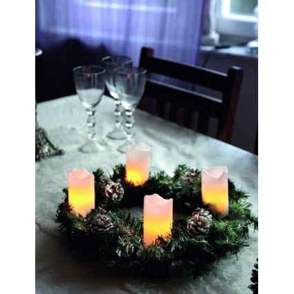 Eglo - Set med 4 LED-juldekorationer 1x LED/0,18 W/2x CR2032 + fjärrkontroll
