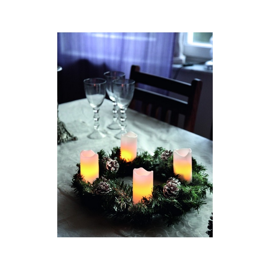 Eglo - Set med 4 LED-juldekorationer 1x LED/0,18 W/2x CR2032 + fjärrkontroll