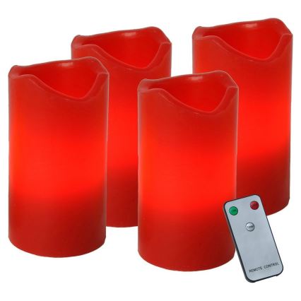 Eglo - Set om 4 LED-juldekorationer ADVENT LED/0,18W/2xCR2032 + fjärrkontroll