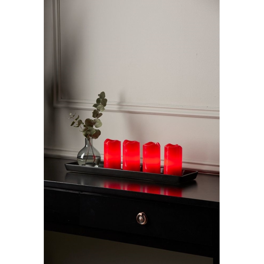 Eglo - Set om 4 LED-juldekorationer ADVENT LED/0,18W/2xCR2032 + fjärrkontroll