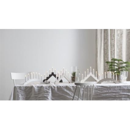 Eglo - Adventsljusstake BEA 7xE10/3W/230V grå