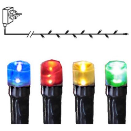 Eglo - LED utomhus julkedja  160xLED 26m IP44 flerfärgade