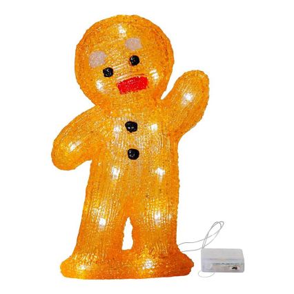 Eglo - LED Juldekoration 20xLED/0,06W/3xAA pepparkaka