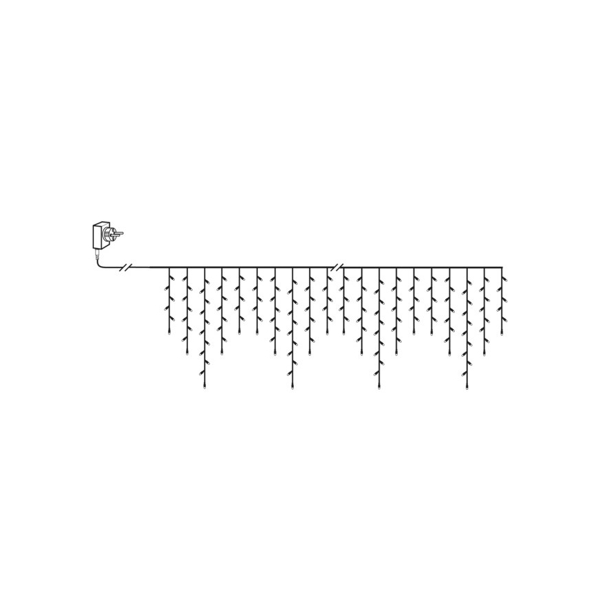 Eglo - LED utomhusslinga för jul, 240 LED, 6,4 m, varmvit, IP44