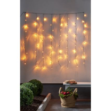 Eglo - LED Utomhus julgardin 80xLED 1,3m IP44 varmvit