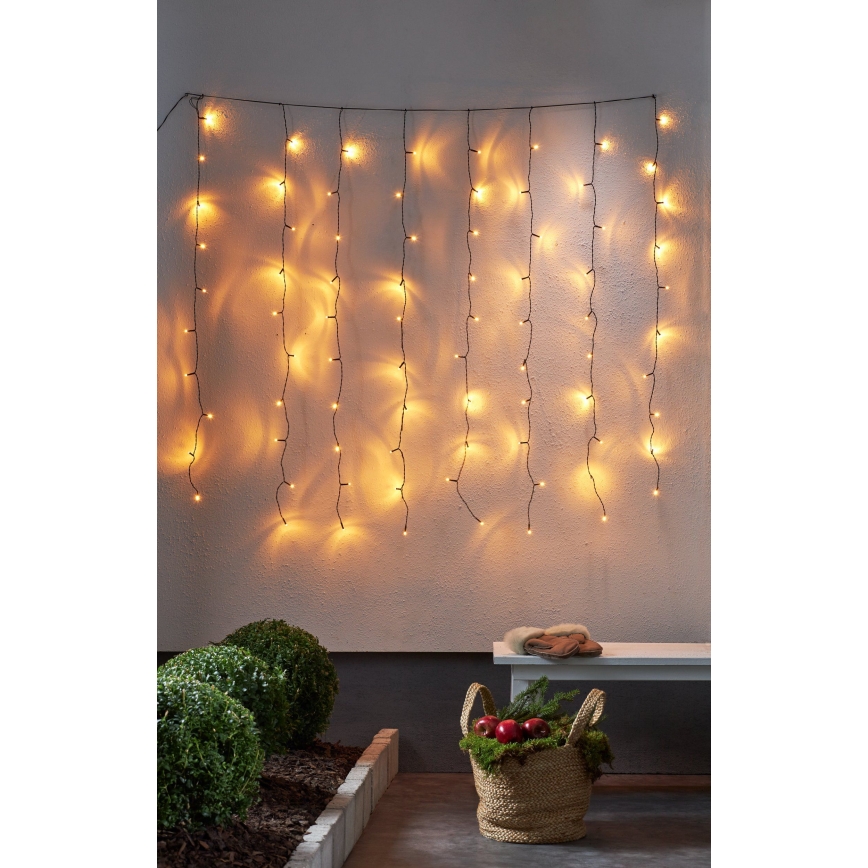Eglo - LED Utomhus julgardin 80xLED 1,3m IP44 varmvit