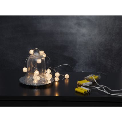 Eglo - LED julbelysning15xLED/3xAA 1,4m